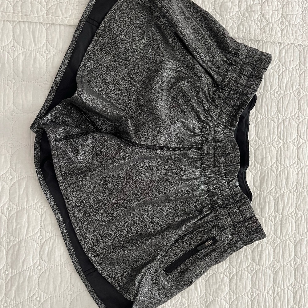 lululemon athletica Black and Gray Athletic Shorts